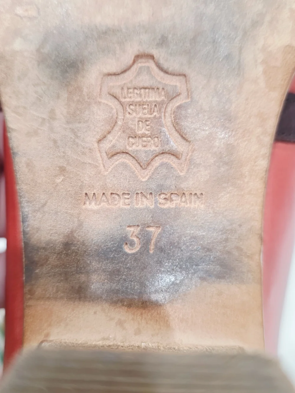 662 Neosens Spain Tricolor Leather T-Strap Mary Jane Heels - 37 (US 6.5) - Picture 6 of 6